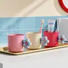 Taza de enjuague bucal con forma de flor muy atractiva para uso doméstico, Taza de cepillo de dientes para parejas, Gran capacidad, Linda, Creativa Taza de cepillo de dientes para niños