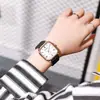 22 Reloj de Pulsera para Estudiante de Nuevo Estilo para Hombre y Mujer Correa Estilo Coreano Temperamento Simple Estilo ins Reloj de Cuarzo Cuadrado Simple