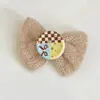 Nuevo Estilo Coreano de Otoño e Invierno Decoración de Botón con Lazo de Lana Diadema DIY Pasador Ropa Zapatos y Calcetines Accesorios Funda para Teléfono Móvil