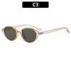 Gafas de sol retro ovaladas del mismo estilo de Zhang Jingyi, gafas de sol transfronterizas europeas y americanas para protección solar, gafas planas anti-luz azul, gafas sencillas