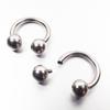 Anillo de Herradura de Acero de Titanio Acero Inoxidable Transfronterizo Tamaño Grande Anillo de Bola Cautiva Pendiente de Rosca Interna Anillo para Pezón Anillo Genital Anillo Multiusos Anillo PA