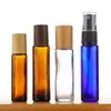 Botella Marrón con Cuentas Rodantes 5ml10ml Transparente Botella Gotero para Aceites Esenciales Botella con Atomizador para Perfume Botellas Cosméticas Paquete de Prueba