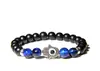 Pulsera Hamsa Hecha a Mano con Cuentas de Ónice Negro y Lapislázuli Estilo Unisex Ajustable Símbolo de Protección Accesorio de Moda Tendencia Cuentas de 8mm Diseño Único para Hombres y Mujeres Ajuste Cómodo