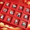 Imán para Refrigerador Panda Guochao Decoración de Año Nuevo Pegatina Magnética de Metal Atracción de Riqueza Colgante de Buena Suerte Regalo de Año Nuevo Recuerdo
