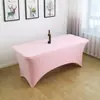 Conjunto de Mesa Elástico Transfronteiriço Conjunto para Bar de Coquetéis Toalha de Mesa Elástica Cobertura de Mesa para Reunião de Hotel Banquete Toalha de Mesa para Casamento ao Ar Livre