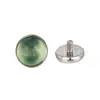 Liga de Titânio F136 0,9x 4mm Pedra Natural Olho de Tigre Joia para Piercing Stud de Lábio Stud de Orelha Stud de Língua Piercing