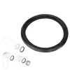 Accesorios para Tanque de Agua Oculto, Anillo de Sellado para Tubería Recta de Desagüe de Cisterna, Juego de Cuatro Piezas de Anillo de Goma para Tubería de Desagüe de Inodoro Empotrado en Pared