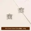 Colgante de Mariposa de Pan Accesorios de Aleación Hechos a Mano Joyería DIY Pulsera Simple Accesorios para Collar y Pendientes Colgante de Mariposa