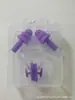 Set de Pinza para Nariz y Tapones para Oídos de Silicona para Natación Transfronterizo, Impermeable y Antideslizante, Equipo Profesional de Natación para Adultos y Niños, Venta al por Mayor desde el Fabricante