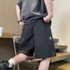 Shorts Deportivos Azul Marino para Hombre Verano Delgados de Marca de Moda Casual Americano Pantalones de Longitud Media Sueltos Rectos de Secado Rápido Pantalones de Cinco Puntos