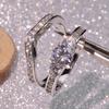 Hesheng moda transfronteriza aleación anillo de mujer anillo conjunto de anillos regalo Reina pareja conjunto de anillos joyería femenina venta directa de fábrica