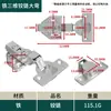Dobradiça Tridimensional de Aço Inoxidável Espessado Dobradiça Hidráulica Amortecedora Ajustável 3D para Portas de Guarda-Roupa e Armários Dobradiça de Porta Estilo Americano