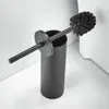Juego de Portacepillos de Inodoro de Acero Inoxidable 304 para Baño, de Pie en el Suelo, Desodorante, Portacepillos de Inodoro Negro, Transfronterizo