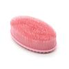 Escova de banho de silicone Escova de treinamento sensorial para bebês Escova tátil Escova de banho de massagem de dupla face Esfregando Escova de xampu de artefato