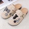 Nuevos Zapatos de Exterior de Gama Alta Estilo Birkenstock para Mujer, Transpirables, Casuales, Antideslizantes, de Punta Cerrada, Zuecos Semi-Cubiertos, Suela Gruesa, Resistentes al Desgaste, Zapatos sin Cordones