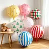 Estilo Coreano Ins Globo de Papel de Aluminio 4D Rayado Estrella 22 pulgadas Fiesta de Cumpleaños de Bebé Niños Performance Decoración de Dibujos Animados Arreglo