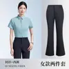 Nuevas camisas para hombre y mujer, antiplanchado, resistentes a las arrugas, camisas profesionales azul claro de manga larga y corta, ropa de trabajo elástica con logo bordado