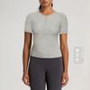 Camiseta de manga corta Athena Lulu Lanjing Modal Henry para mujer, con cuello en V, para yoga, deportes y fitness