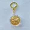 Chaveiro de Moeda de Ouro do Ano do Cavalo Doze Signos do Zodíaco Pingente de Medalha Comemorativa Souvenir do Banco de Seguros Presente de Ano Novo