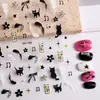 Pegatinas para Uñas con Lazo de Cereza Ins en Stock Estilo Dulce Corazón Estrellas Pegatinas Ultra-Delgadas Adhesivas para Uñas Estilo Dh