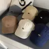 Gorra de Algodón Puro Personalizada con Letra A de Alta Calidad con Bordado Original, Gorra de Béisbol para Hombres y Mujeres, Gorra de Pico Ancho Estilo Coreano para Primavera y Verano