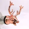 Cabeza de Ciervo Salvaje Vertedor de Vino Cabeza de Ciervo Vertedor de Vino Vertedor de Vino Boca de Vino Acero Inoxidable 304 Boca de Vino Utensilios para Vino Coctelera de Vino Profesional Elegante