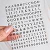 Comercio Exterior Más Vendidos Sencillos Letras Mayúsculas y Minúsculas Pegatinas para Uñas Láser Material Inglés Números y Letras Decorativas Placa de Pegatinas