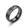Joyería Transfronteriza Estilo Coreano Acero Inoxidable Anillo de Gancho Hueco Estilo Minimalista Harajuku Anillos de Pareja Estilo Harajuku