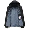 Jaqueta masculina de inverno com forro de fleece, espessada, à prova de vento e à prova d'água, 2025, novo estilo coreano, elegante, moderna, marca, casaco