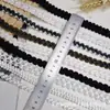 Encaje retorcido de hilo mixto con bloques de color estilo bosque, cinta tejida fina elegante, accesorio para ribete de borde DIY de cortina y cojín