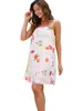 Vestido Sexy Estampado de Comercio Exterior Europeo y Americano, Nueva Bata Transfronteriza de Amazon, Ropa de Casa Casual para Mujer con Tirantes