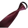 Corbata con Cremallera Brillante de 8 cm para Hombre y Mujer Vestido Casual Combinable Color Sólido Profesional Estudiante Corbata de Cuello