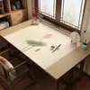Nuevo Tapete de Escritorio de Caligrafía Estilo Chino, Tendencia Nacional, Tapete de Escritura de Cuero de Caligrafía Estilo Antiguo, Tapete de Escritorio Impermeable y a Prueba de Aceite, Tapete de Escritorio para Estudiantes