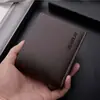 Billetera transfronteriza nueva billetera de cuero suave para hombre 20% de descuento versión coreana de billetera abierta monedero para estudiantes porta tarjetas al por mayor