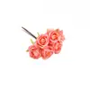 Corona Simulada DIY Tocado Estilo Bosque Rosa de Té Estilo Europeo Capullo de Rosa Tela de Seda Flor de Peonía Flor de Cabeza Materiales de Decoración