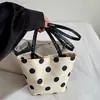 Bolso de hombro cruzado de moda con lunares y bloques de color, elegante de un solo hombro, tendencia diaria de diseño nicho, bolso para el trabajo