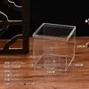 Caja de Acrílico PS Transparente 10x10x10 en Stock, Caja Cuadrada de Plástico para Dulces, Caja de Plástico para Alimentos, Caja de Regalo