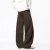 Pantalones Casuales de Pierna Ancha de Marca Americana de Moda para Hombre 2026 Otoño Sueltos Simples Versátiles Pantalones Largos Adolescentes