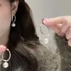 Nuevos Pendientes de Aro Ovalados Lisos con Rosca de Diseño Exclusivo, Doble Uso, de Alta Gama, Elegantes, Versátiles, Clips para Orejas para Mujer