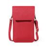 Bolsa Mini Celular Touch Screen Multicamadas Estilo Coreano Verão 2025 para Mulheres, Bolsa Transversal Simples de Couro Macio Atacado