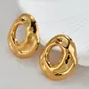 Estilo Amazon Ins Design de Nicho Senso de Design Brincos Versáteis Estilosos para Mulheres Aço Inoxidável Brincos Assimétricos Simples