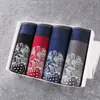 Caixa de Presente Quatro Peças Roupa Íntima Masculina Atacado Cuecas Boxer Masculinas Cuecas Juvenis Respiráveis Roupa Íntima Masculina Atacado Cuecas