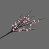 Simulación de flor de ciruelo chino wintersweet rama larga única bonsái de ciruelo con decoración de arreglo floral escenario de boda hogar