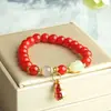 Pulsera Zodiacal para Mujeres, Pulsera Roja para que Suceda Cosas Buenas en el Año Nuevo, Pulsera de Cristal para Estudiantes y Mejores Amigas en su Año Zodiacal