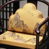Juego de cojín y respaldo para silla estilo chino, cojín de silla de palo de rosa, respaldo de cama de loto, silla de anillo, cojín de silla de té, cojín de asiento, almohada de nube