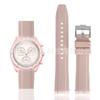 Adecuado para Correa de Reloj Omega Snoopy Planet Co-Branded, Silicona de Alta Resistencia 20 mm Forma de Arco Correa de Liberación Rápida