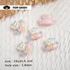 Joyería DIY Agujero Recto Lindo Bote de Azúcar Dopamina Aleación Gatito Lindo Colorido Dibujos Animados Decoración de Perlas Estilo Nuevo