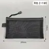 Estilo Coreano Bolsa de Papelaria Transparente Simples Bolsa de Armazenamento de Malha Portátil Estojo Grande para Lápis de Estudante Para Provas do Ensino Fundamental II e Ensino Médio