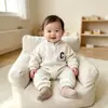 Ropa Coreana para Bebé Otoño Nueva Ropa de Bebé de una Pieza Primavera y Otoño Estilo Occidental Casual Traje de Bebé Junio-Septiembre
