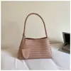 Bolsa Tejida Casual Shuai Mi Home con Textura, Bolso de Hombro para Mujer, Bolso de Mano Nuevo Estiloso Verano 2026, Bolso de Hombro de Moda